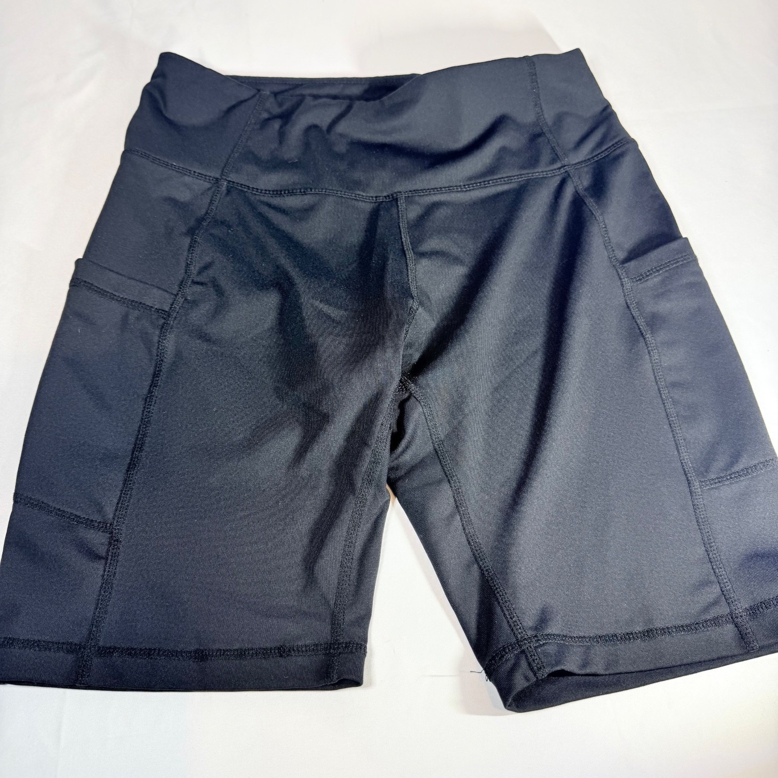 Baleaf Shorts Women's Black M Polyester Spandex Stretch Bike Athletic Pockets